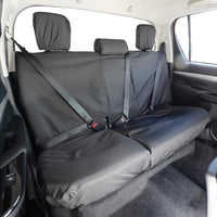 Hilux rear deals seat cover installation